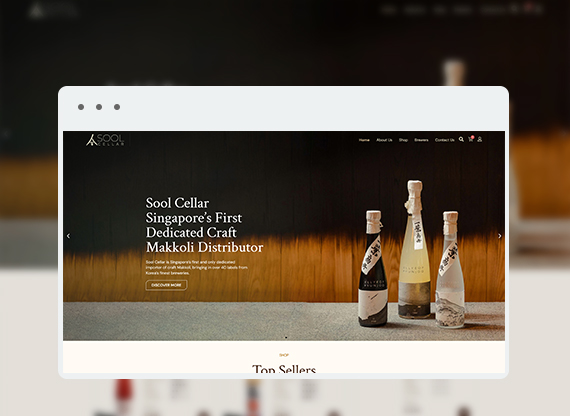 Sool Cellar website preview